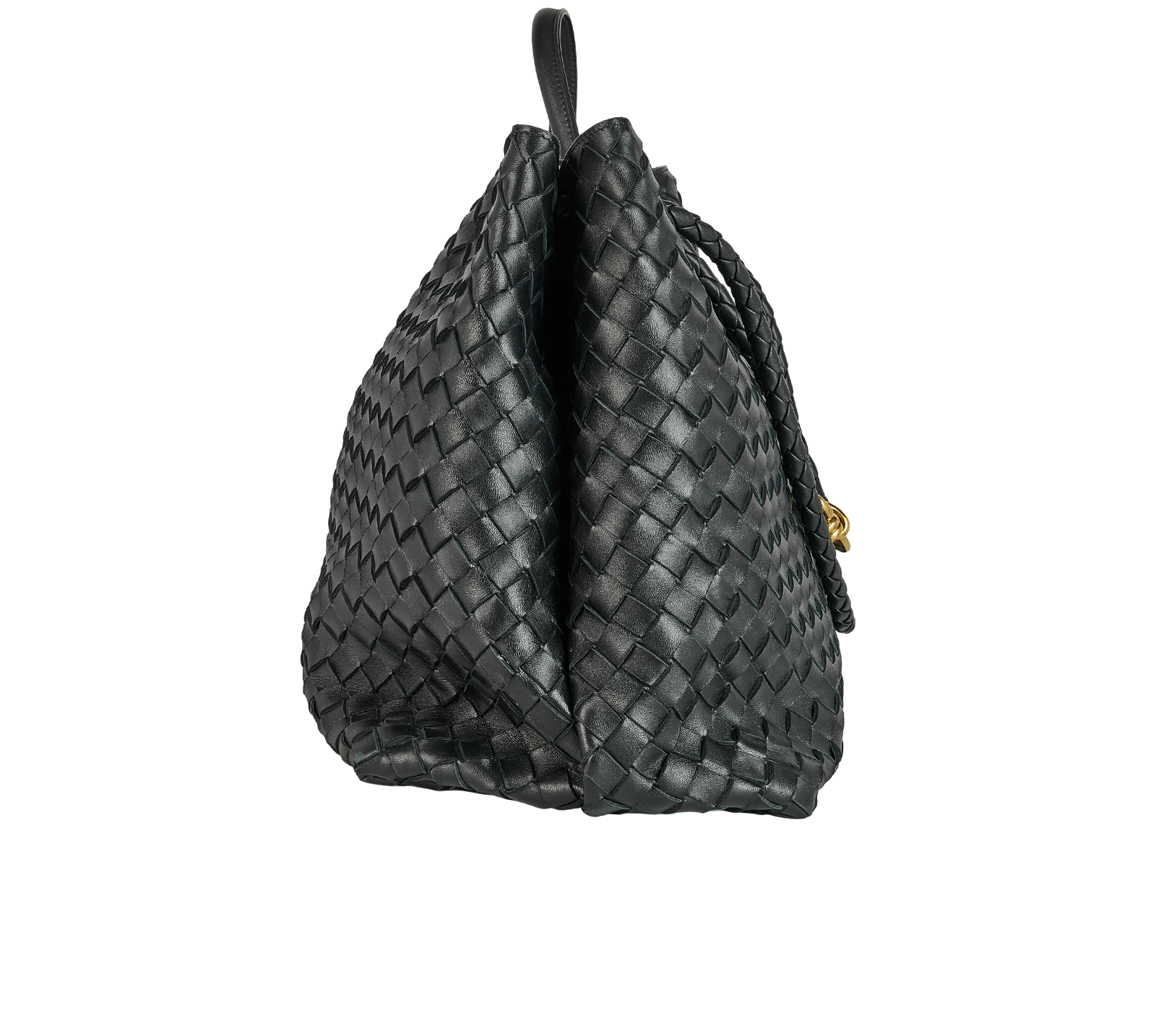 Large Andiamo Crossbody, &pound;4,100, Handbags, Black, Leather, Side view